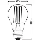 Bild 4 von Osram Leuchtmittel E27 Glühlampenform 3,8 W Warmweiß 806 lm EEK: A 2er Set