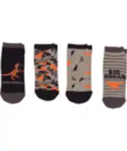 Gemusterte Sneakersocken, 4er-Pack, Ergee, verschiedene Designs, schwarz