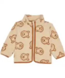 Winnie Pooh Fleecejacke, Ergee, Stehkragen, offwhite