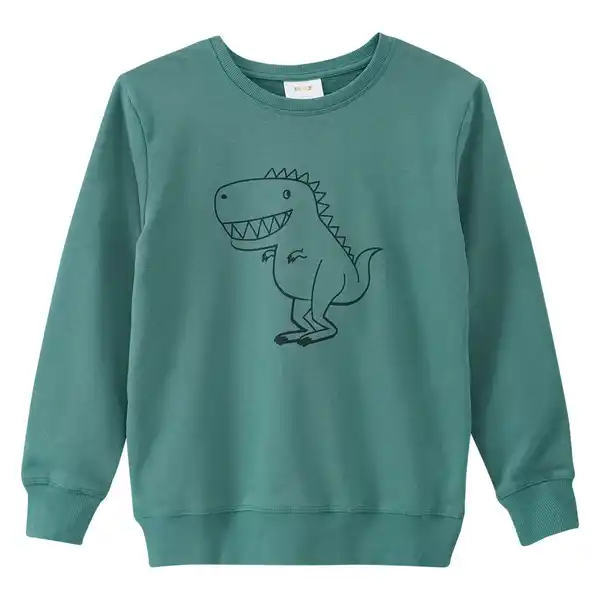 Bild 1 von Jungen Sweatshirt mit Dino-Print DUNKELGRÜN