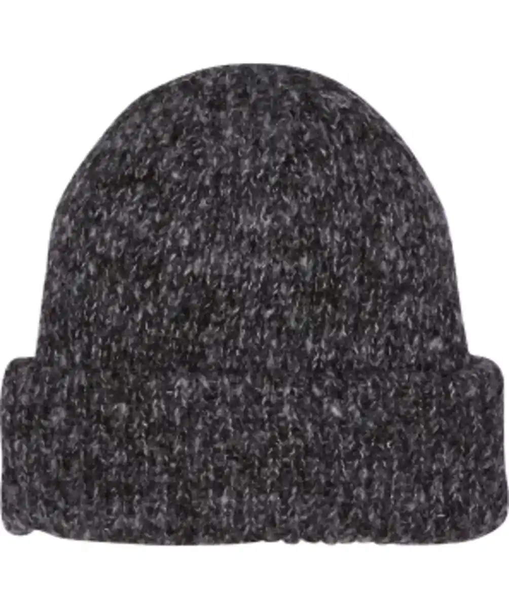 Bild 1 von Strickmütze in Melange, Ergee, mit Umschlag, grau melange