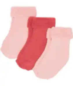 Frottee-Socken im Mehrfachpack, 3er-Pack, Ergee, rosa