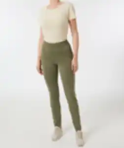 Treggings mit Ziertaschen, Janina, elastischer Bund, Khaki