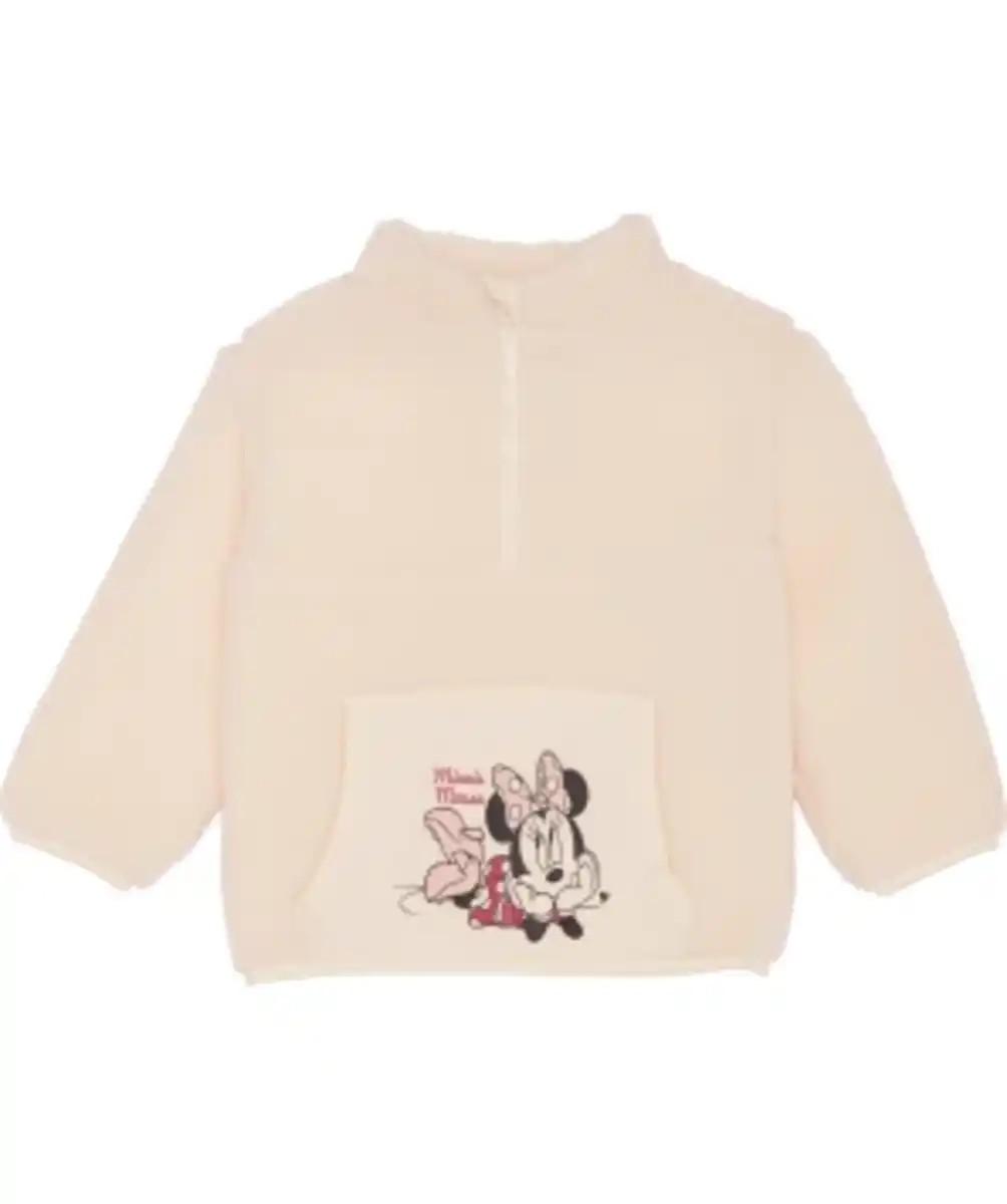 Bild 1 von Minnie Mouse Pullover Sherpa, Stehkragen, creme