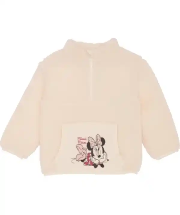 Bild 1 von Minnie Mouse Pullover Sherpa, Stehkragen, creme