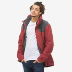 3-in-1-Jacke Herren wasserdicht bis 0 °C - Travel 100 rot