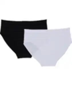 Nahtlose Slips, 2er-Pack, weiß