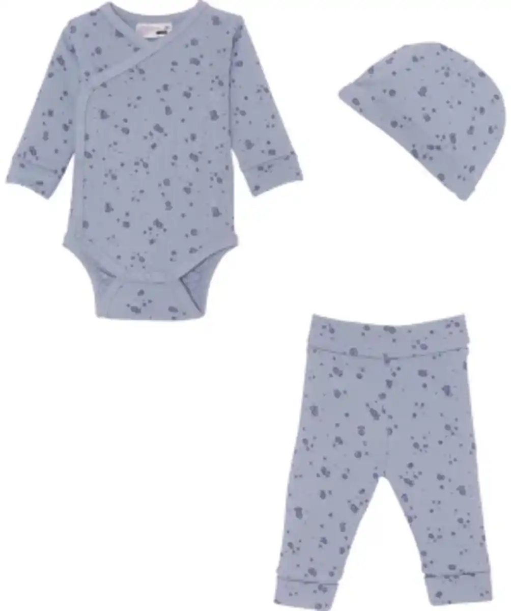Bild 1 von Newborn Mütze + Wickelbody + Hose, Ergee, 3-tlg. Set, hellblau