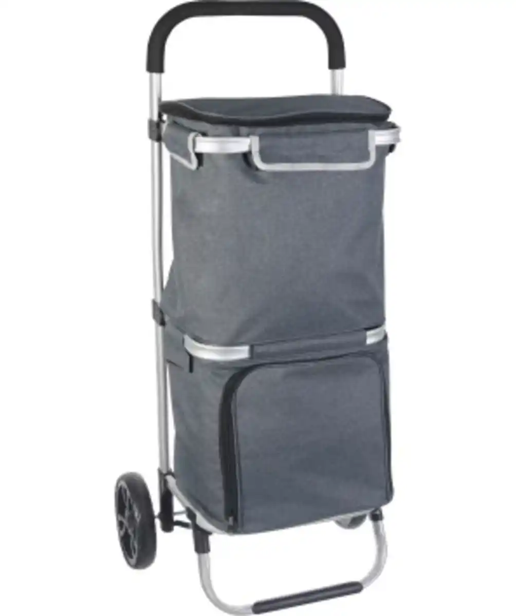 Bild 1 von Einkaufstrolley mit Kühltasche, ca. 43 x 35 x 99 cm, grau