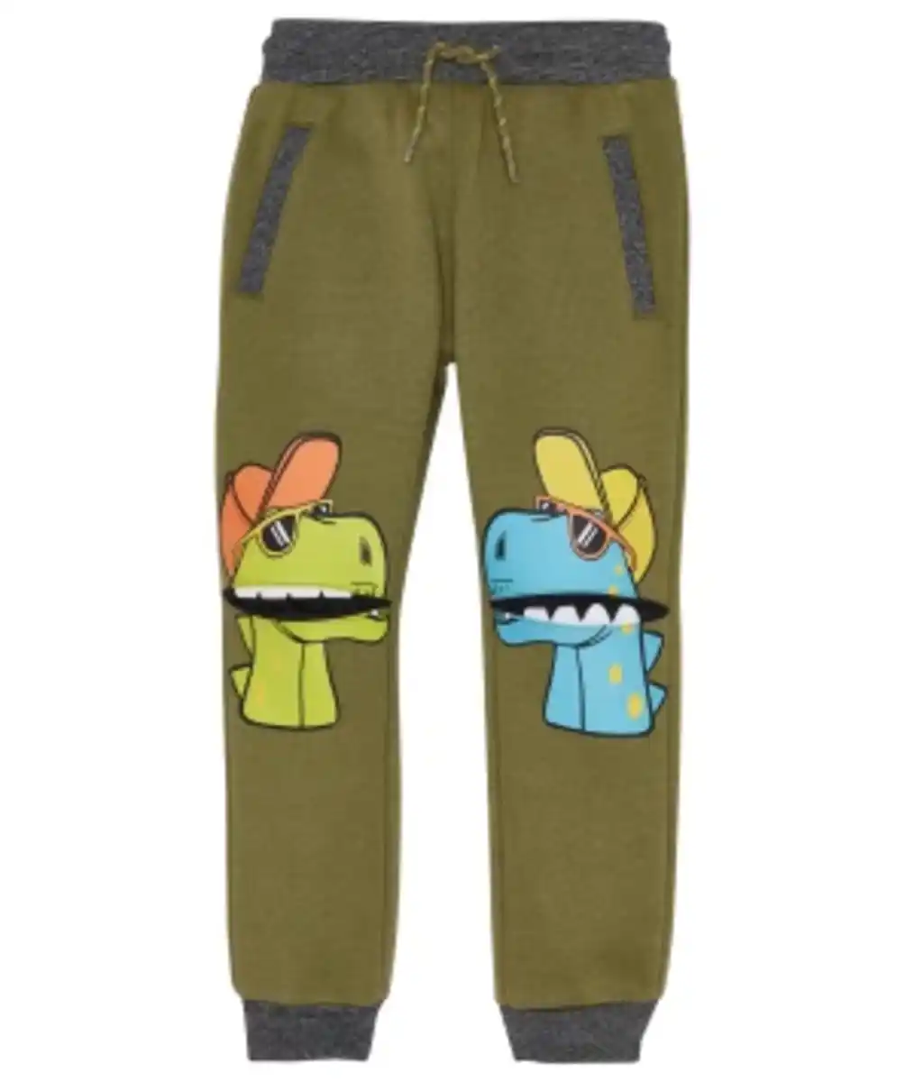Bild 1 von Jogginghose Dinos, elastischer Bund, Khaki