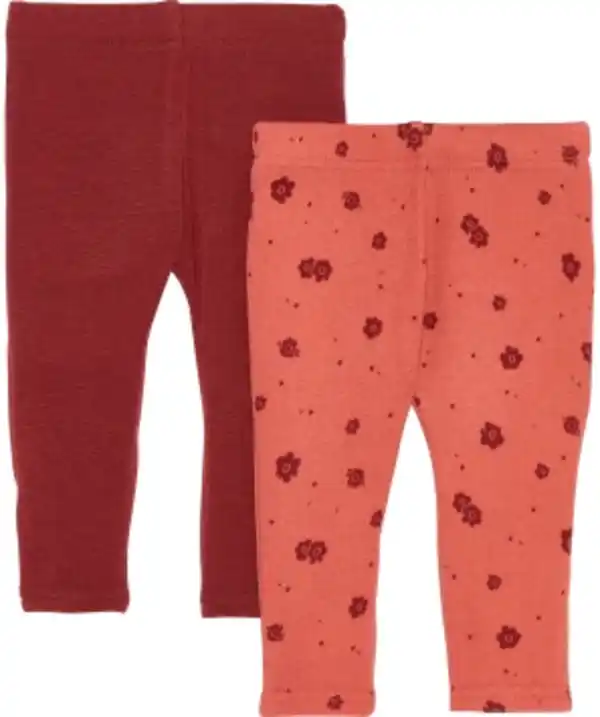 Bild 1 von Gefütterte Leggings, 2er-Pack, Ergee, weinrot