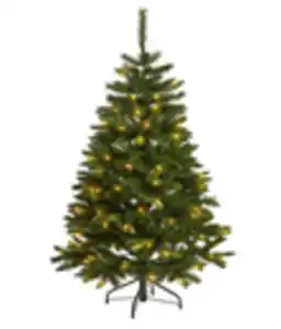 Künstlicher Weihnachtsbaum Tanne 'Bristlecone' mit LED-Beleuchtung, 155 cm