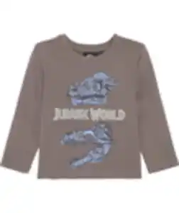 Jurassic World Langarmshirt, Jurassic World, Rundhalsausschnitt, dunkelgrau