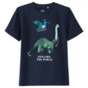 Jungen T-Shirt mit Wendepailletten DUNKELBLAU