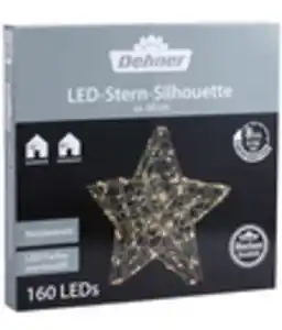 Dehner LED-Stern Silhouette, warmweiß