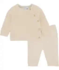 Newborn Strickpullover und Strickhose, Ergee, 2-tlg. Set, offwhite