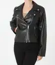 Bild 1 von Schwarze Kunstlederjacke, Janina, Biker-Style, schwarz