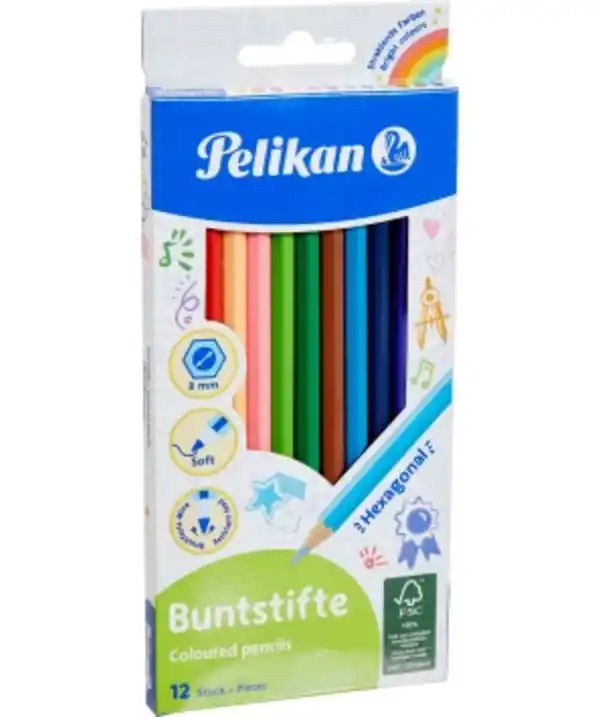 Bild 1 von Pelikan Buntstifte, 12er-Pack, bunt