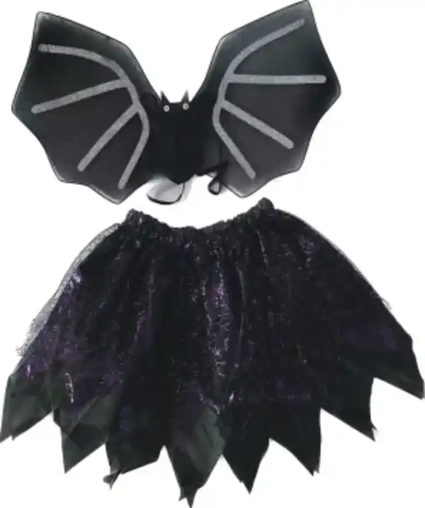 Bild 1 von Kinderkostüm Halloween, Fledermaus, schwarz