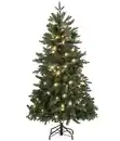 Bild 1 von Dehner Künstlicher Weihnachtsbaum Tanne 'Espen' mit LED-Beleuchtung, 150 cm