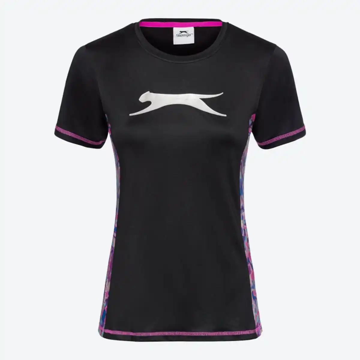 Bild 1 von Damen-Funktions-T-Shirt mit Kontrast-Einsätzen, Black