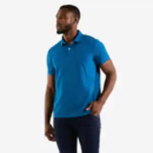 Poloshirt Segeln Herren 100 blau