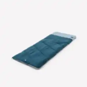 Camping-Schlafsack aus Baumwolle - Ultim Comfort 10° blau Blau|grau|grün