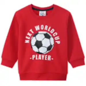 Jungen Sweatshirt mit Wendepailletten DUNKELROT