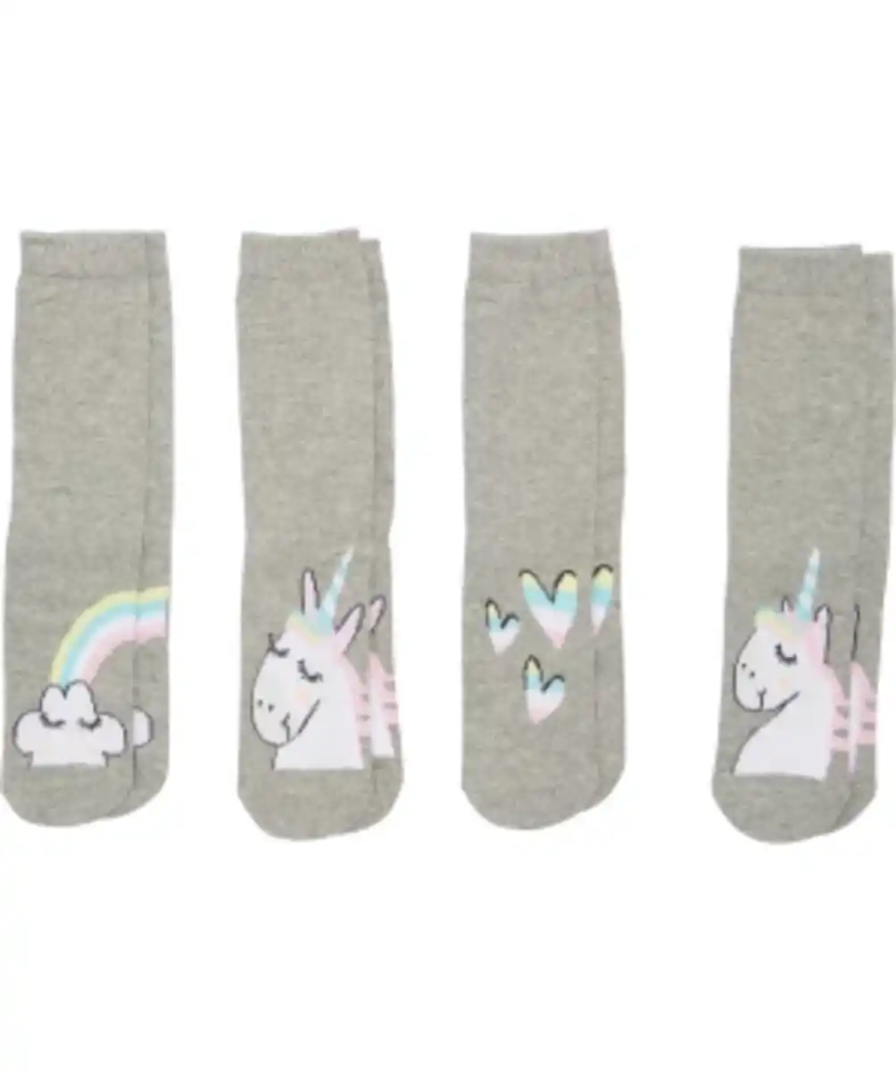 Bild 1 von Socken mit Muster, 4er-Pack, Ergee, verschiedene Designs, grau