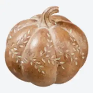 Deko-Kürbis in Holzoptik, verschiedene Größen, Brown