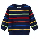 Bild 1 von Baby Sweatshirt mit bunten Ringeln DUNKELBLAU