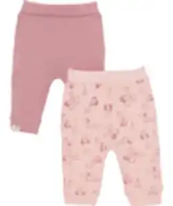 Newborn Pull-on-Hosen, 2er-Pack, Ergee, rosa