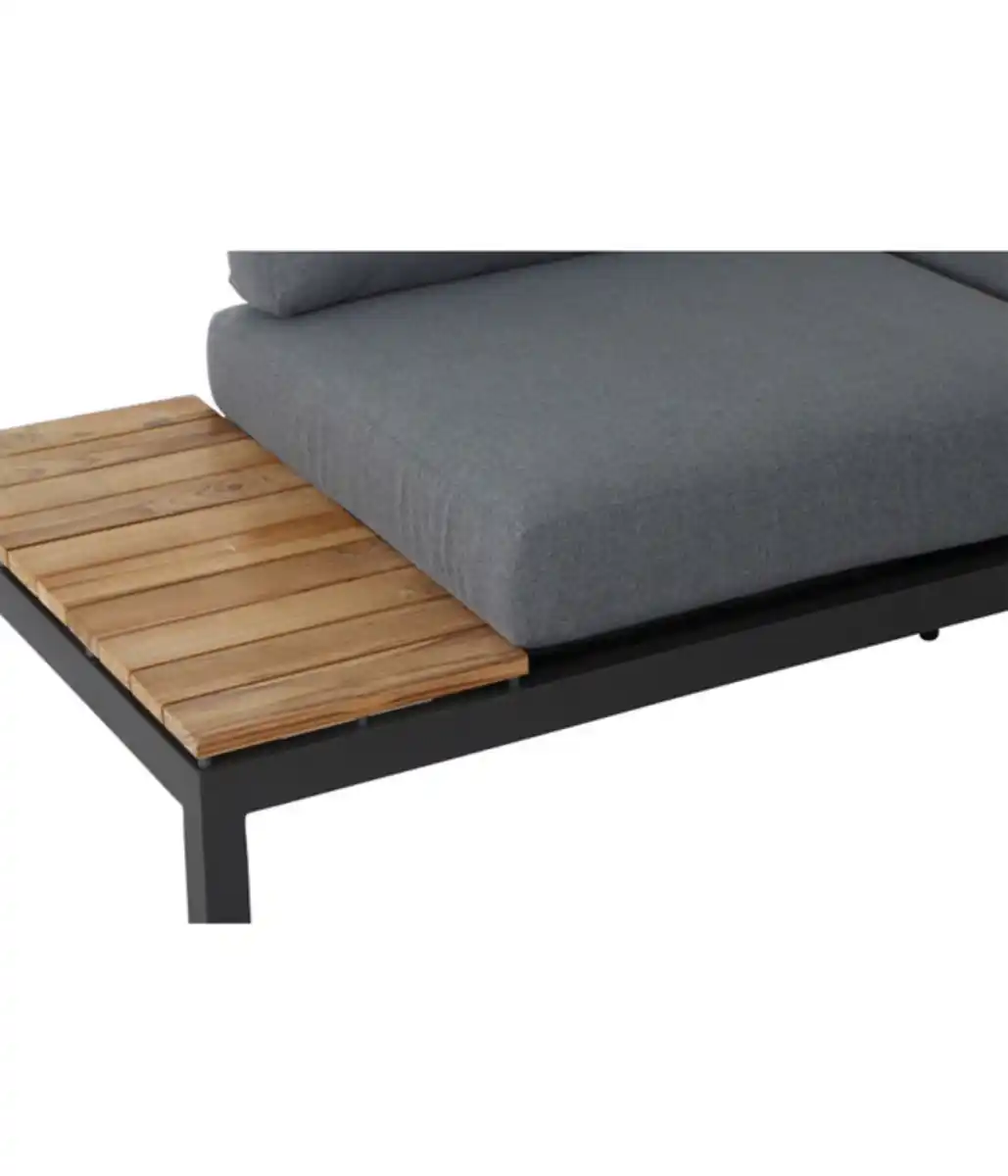 Bild 3 von Siena Garden Bank Alvida, rechts, 70 x 175 x 80 cm, anthrazit/grau