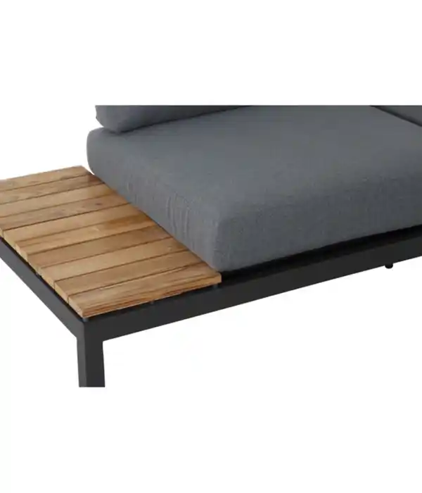 Bild 3 von Siena Garden Bank Alvida, rechts, 70 x 175 x 80 cm, anthrazit/grau