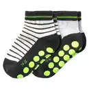 Bild 1 von 2 Paar Baby Stoppersocken im Set DUNKELGRAU / WEISS / NEONGELB