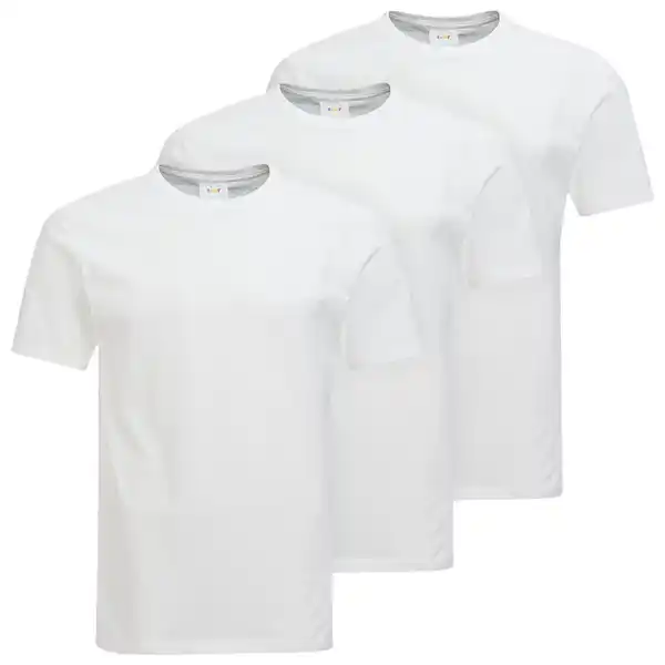 Bild 1 von 3 Herren T-Shirts unifarben WEISS