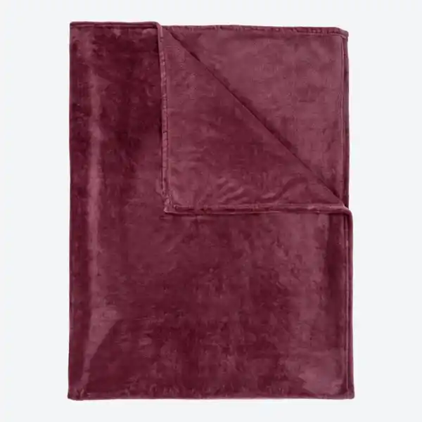 Bild 1 von Fleece-Decke in verschiedenen Farben, ca. 150x200cm, Dark-red