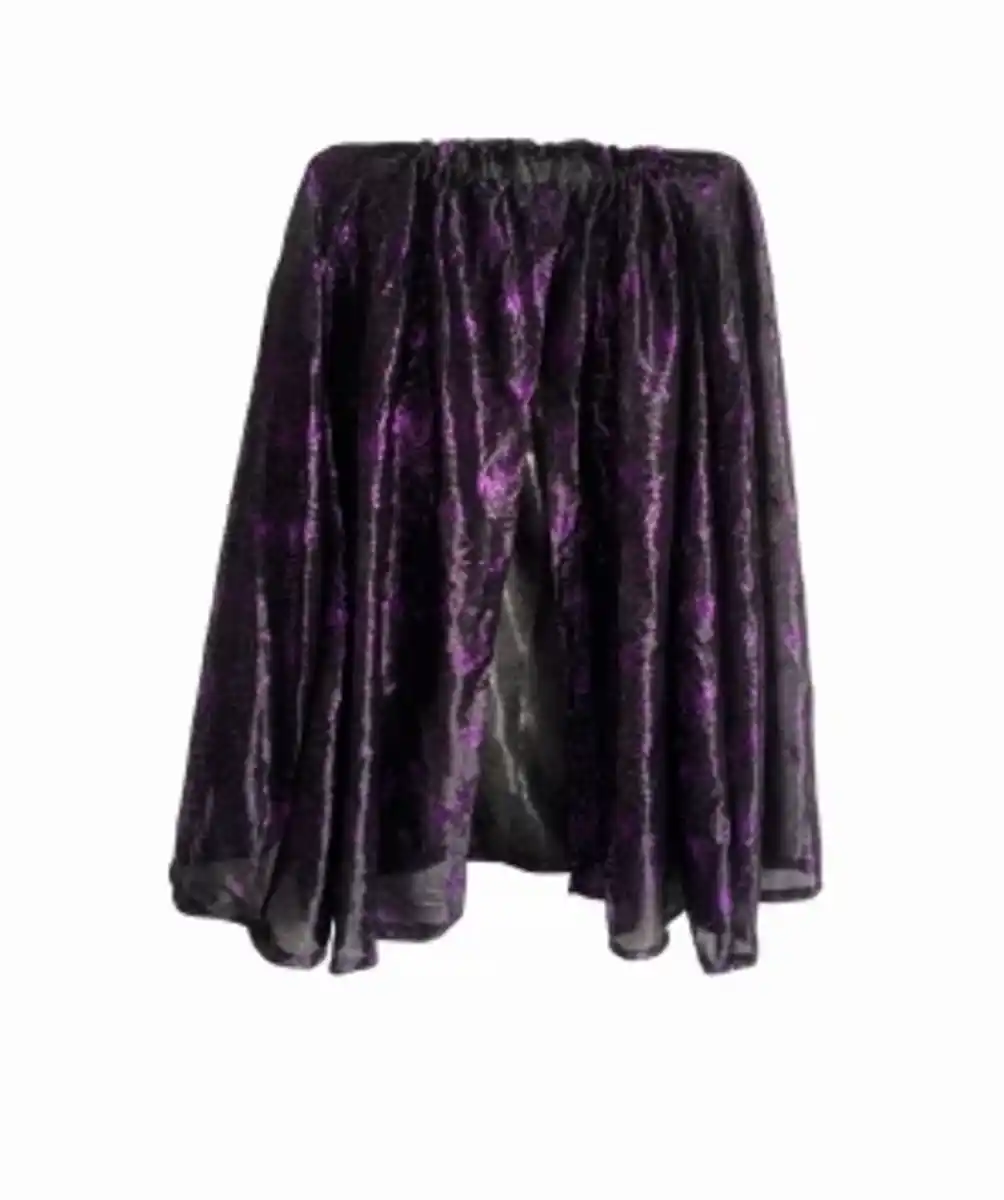 Bild 1 von Erwachsenenkostüm Halloween, Hexencape, lila/schwarz