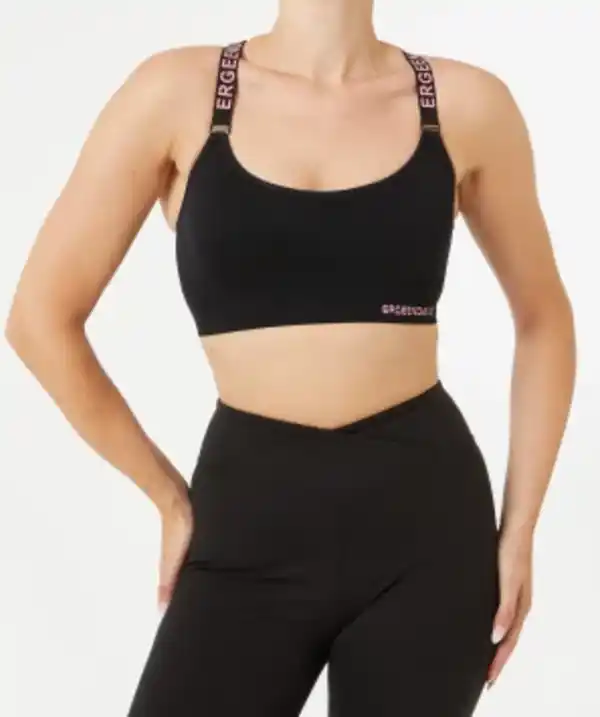 Bild 1 von Sport-Bustier mit Ringerrücken, Ergeenomixx, schwarz