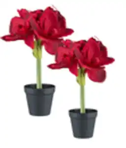 Gasper Kunstpflanze Amaryllis, ca. H32 cm, 2er-Set