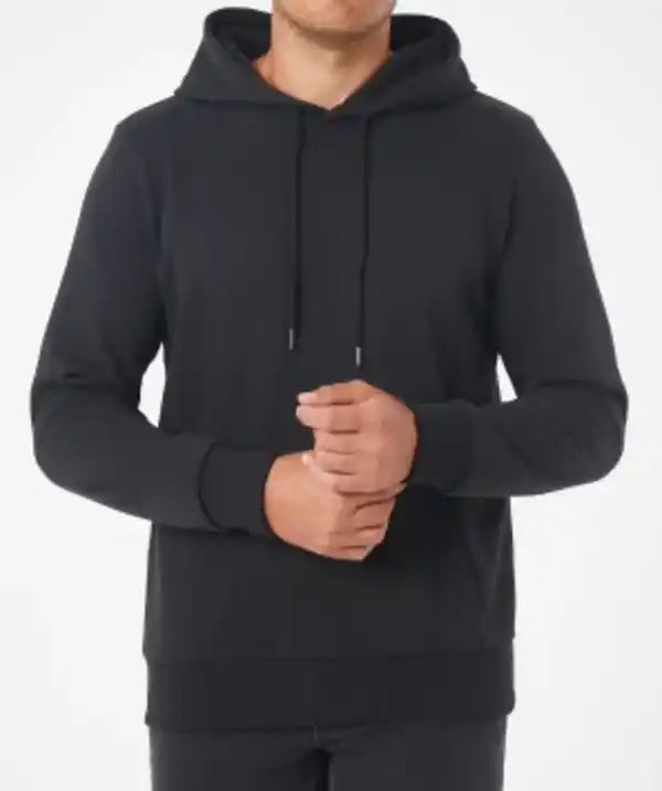 Bild 1 von Sweatshirt mit Kapuze, X-Mail, Rippbündchen, schwarz