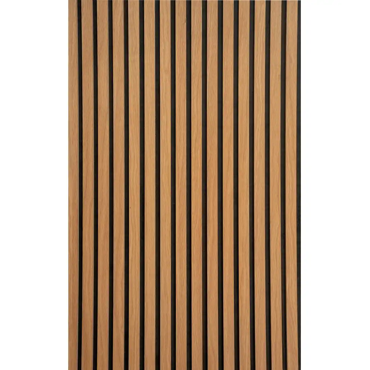 Bild 2 von Akustikpaneel Wandverkleidung Eiche Geölt MDF Natur Akustikfilz Schwarz 240 cm