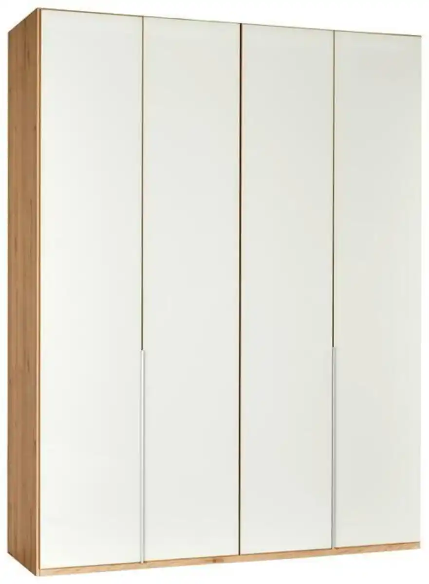 Bild 1 von Drehtürenschrank in Weiß aus Glas, Eichefarben
