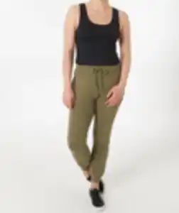 Jogginghose in Khaki, Janina, elastischer Bund