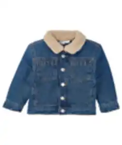 Jeansjacke mit Teddyfell, Ergee, Knopfleiste, jeansblau