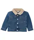 Bild 1 von Jeansjacke mit Teddyfell, Ergee, Knopfleiste, jeansblau