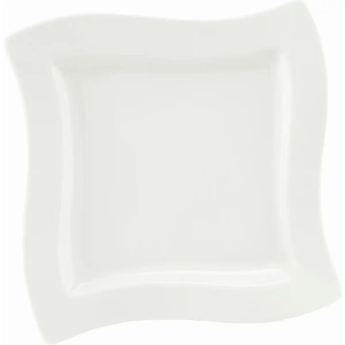 Bild 1 von Villeroy & Boch Dessertteller New Wave, Weiß, Keramik, Uni, quadratisch, 24x24 cm, Essen & Trinken, Geschirr, Teller, Kuchenteller