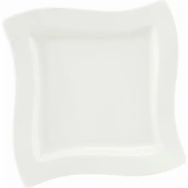 Bild 1 von Villeroy & Boch Dessertteller New Wave, Weiß, Keramik, Uni, quadratisch, 24x24 cm, Essen & Trinken, Geschirr, Teller, Kuchenteller