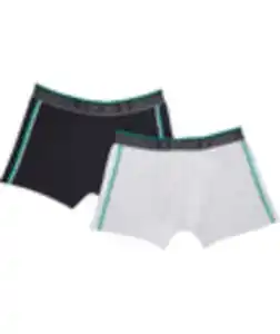 Retro Boxershorts mit Schriftzug, 2er-Pack, X-Mail, schwarz