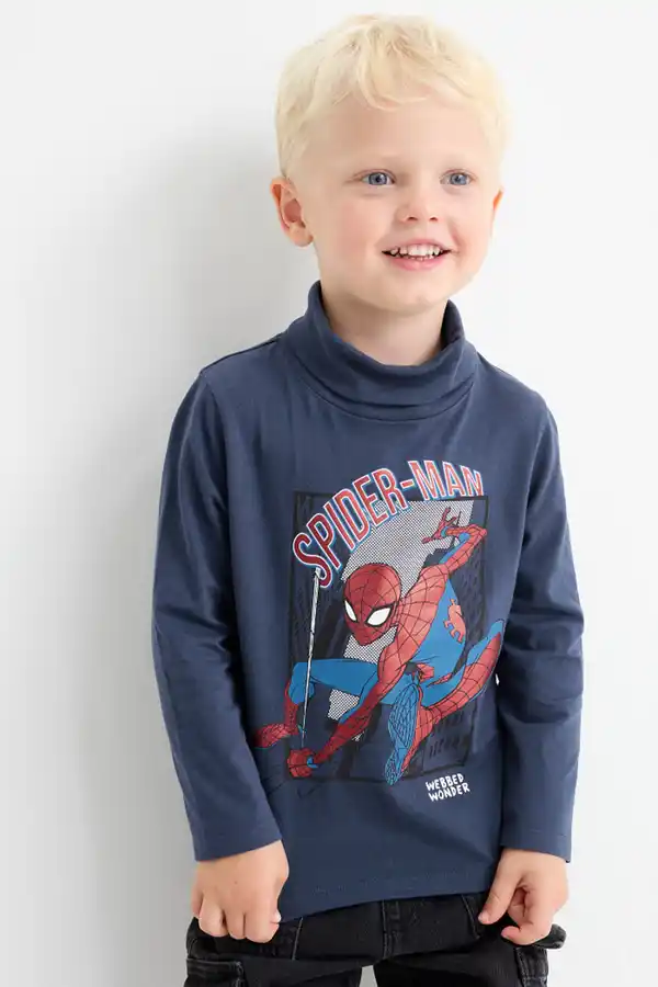 Bild 1 von C&A Multipack 3er-Spider-Man-Rollkragenshirt, Rot, Größe: 98